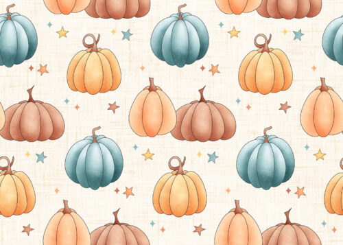 Krystal Winn - Candy Corn Harvest Pumpkins White