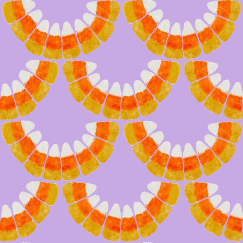 Lindsay Anne - Candy Corn Scallop Spooky Plum