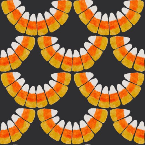 Lindsay Anne - Candy Corn Scallop   Midnight Porch