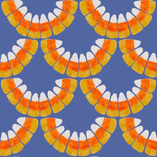 Lindsay Anne - Candy Corn Scallop   Twilight Sky