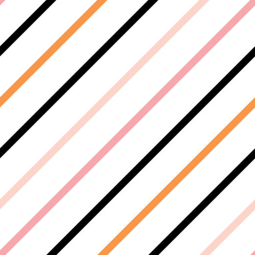 Indy Bloom Designs - Candy Stripes Pink Orange Black 3x3