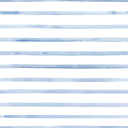 Hip Kid Design - Carolina Blue Watercolor Stripes