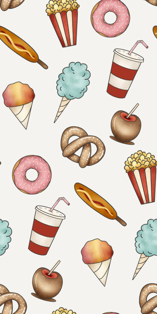 Krystal Winn - Carousel Fair Food White