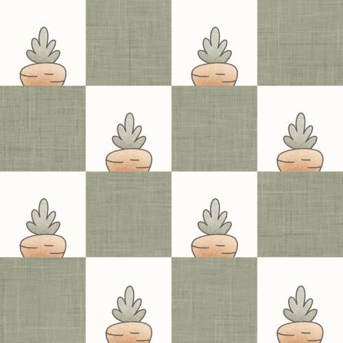 Krystal Winn - Carrot Farm Check Green