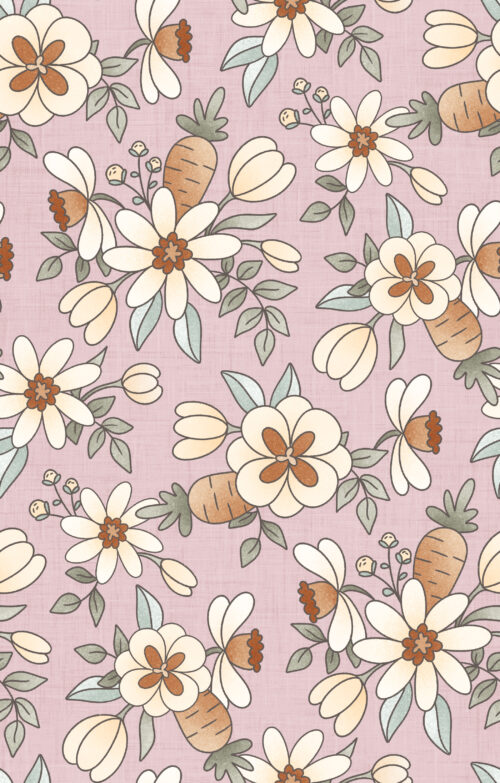 Krystal Winn - Carrot Farm Floral Purple