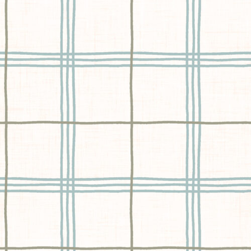 Krystal Winn - Carrot Farm Plaid Reverse Blue