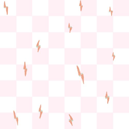 Lindsay Anne - Carrot Bolts Light Pink Checker