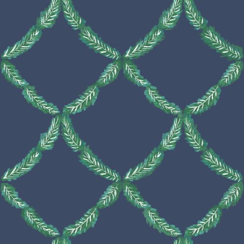 Lindsay Anne - Cedar Garland Dusty Navy