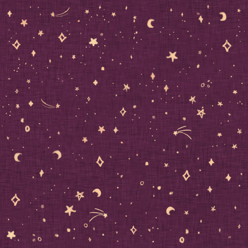 Seamless Gal - Celestial Lights Linen Texture Purple