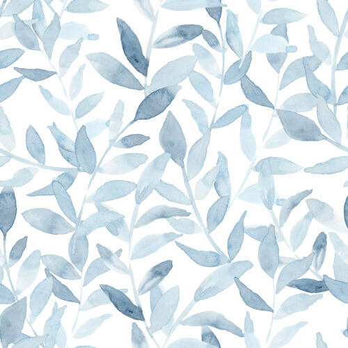 Hip Kid Design - Chambray Botanical Leaves