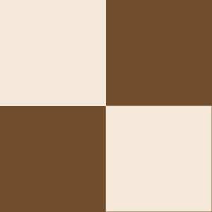 Indy Bloom Designs - Checks In Chocolate Cream 1x1