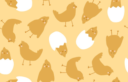 Indy Bloom Designs - Chickies In Daffodil 7x11