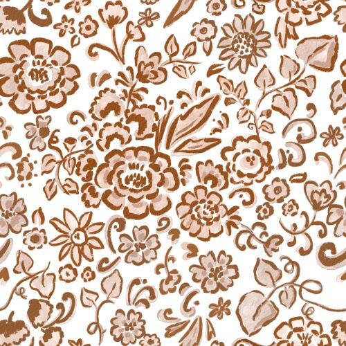 Lindsay Anne - Chinoiserie Floral Acorn Brown