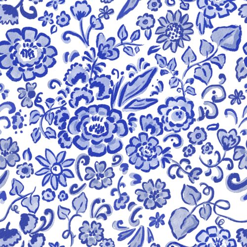 Lindsay Anne - Chinoiserie Floral Royal Blue