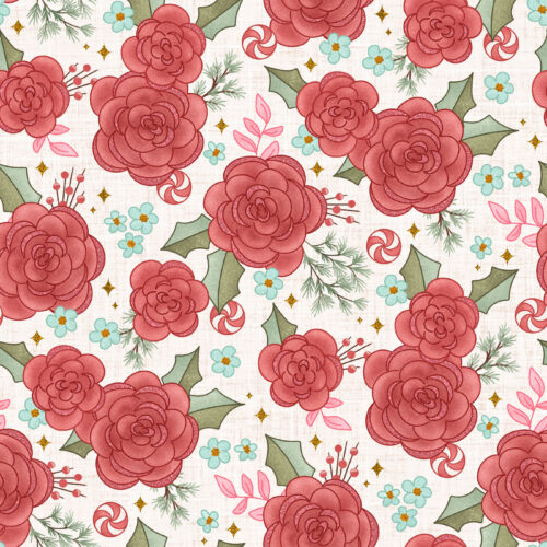 Krystal Winn - Christmas Cookie Floral Cream