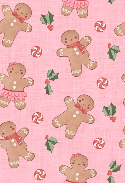 Krystal Winn - Christmas Cookie Gingerbread Pink