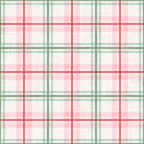 Krystal Winn - Christmas Cookie Plaid Pink