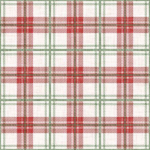 Krystal Winn - Christmas Cookie Plaid Red