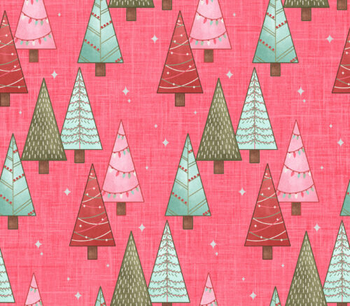 Krystal Winn - Christmas Cookie Trees Hot Pink