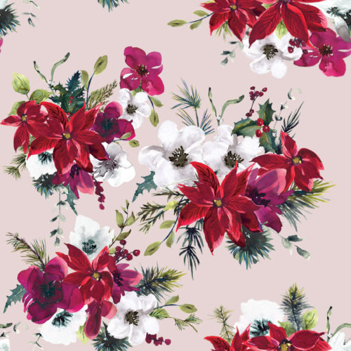 Hip Kid Design - Christmas Dream Florals on Wafer
