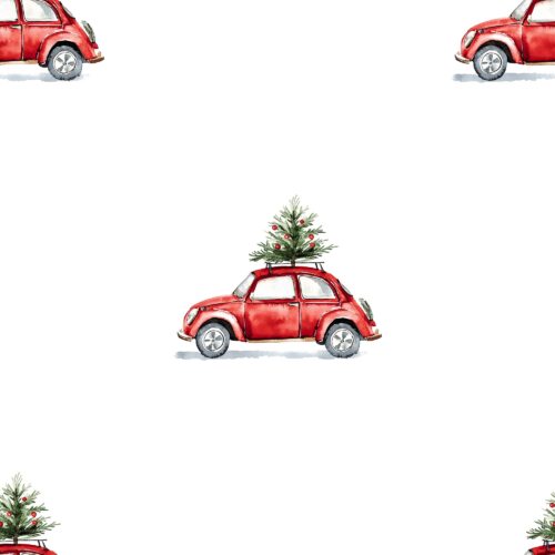 Vanya Minimalist Designs - Christmas Red Car
