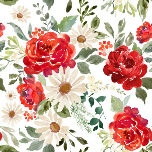 Hip Kid Design - Christmas Retro Floral