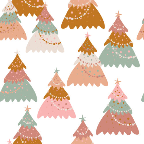 Juniper Row - Christmas Trees In White