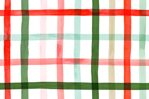 Hip Kid Design - Christmas Watercolor Plaid