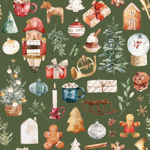 Hip Kid Design - Christmas Wonder on Green