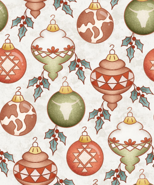 Krystal Winn - Christmas Y'all Ornament White