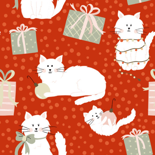 Juniper Row - Christmas Cat Kitty In Red