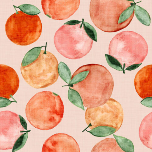 Hip Kid Design - Clementine Cuties on Peachy Blush