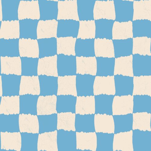 Lindsay Anne - Coastal Clubhouse Check Blue Sand