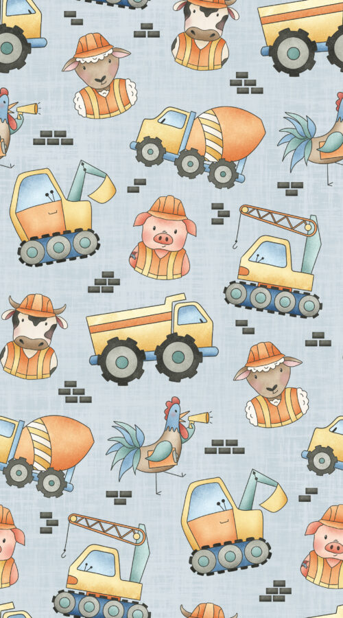 Krystal Winn - Construction Crew Light Blue