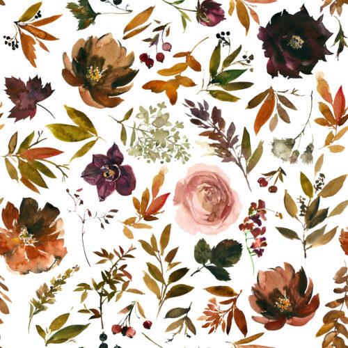 Hip Kid Design - Copper Autumn Florals