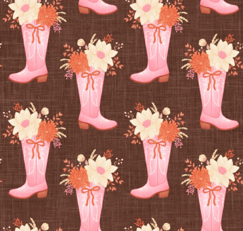 Krystal Winn - Cowboy Valentine Boots Brown