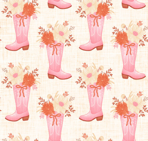 Krystal Winn - Cowboy Valentine Boots Cream