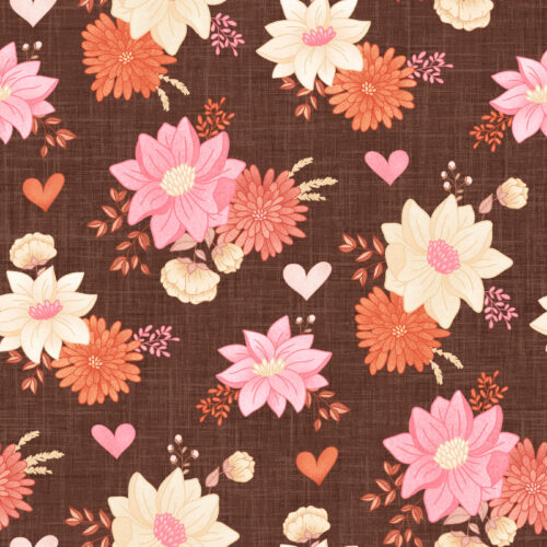 Krystal Winn - Cowboy Valentine Floral Brown