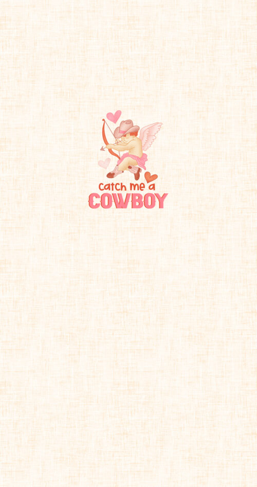 Krystal Winn - Cowboy Valentine Panel Catch Me A Cowboy