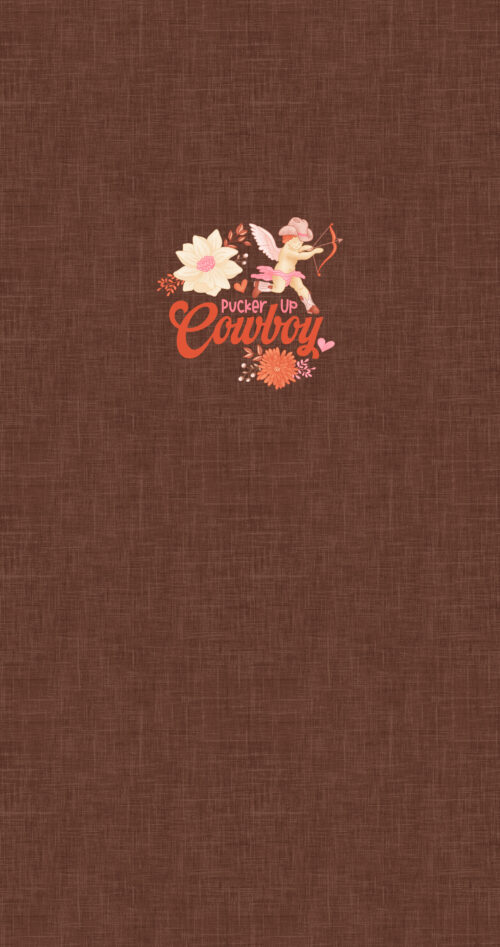 Krystal Winn - Cowboy Valentine Panel Pucker Up Cowboy