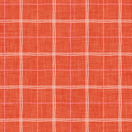 Krystal Winn - Cowboy Valentine Plaid Bright Red
