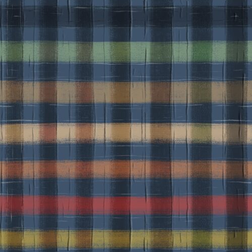 Lindsay Anne - Cozy Campers Plaid Night Navy