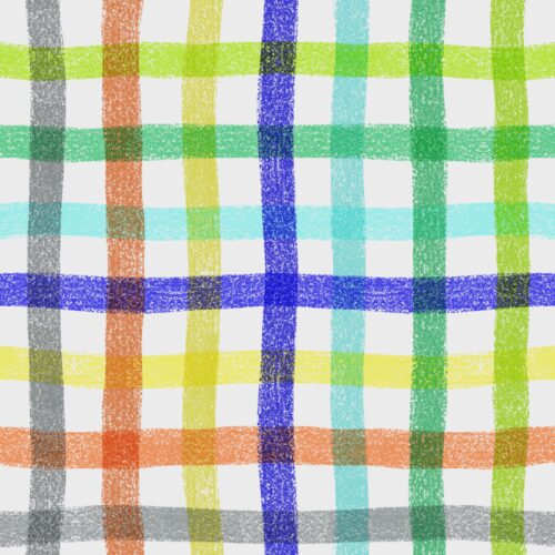 Lindsay Anne - Crayon Multi Plaid Blue Light Gray