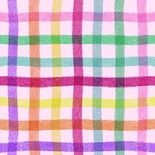 Lindsay Anne - Crayon Multi Plaid Light Pink