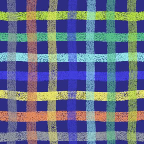 Lindsay Anne - Crayon Plaid Multi Blue Graphite