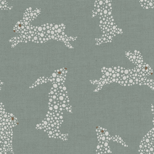 Hip Kid Design - Cute Bunnies on Pewter