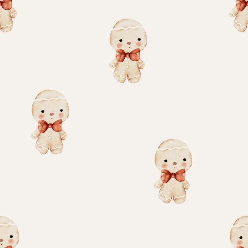 Vanya Minimalist Designs - Cute Gingerbread Man 02