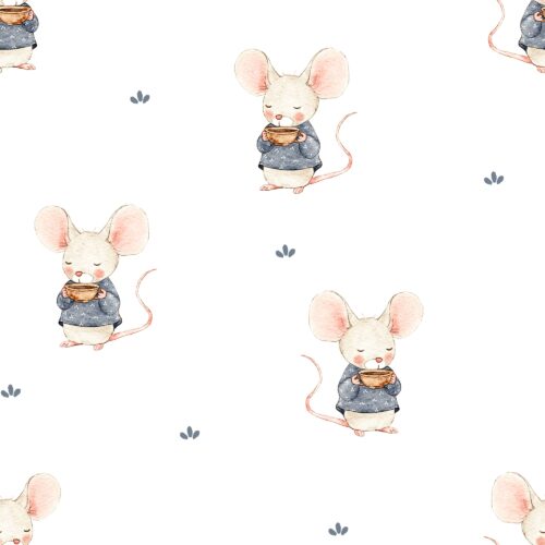Vanya Minimalist Designs - Cute Mouse 01