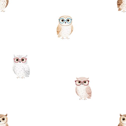 Vanya Minimalist Designs - Cute Owls 01