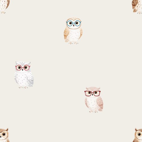 Vanya Minimalist Designs - Cute Owls 02
